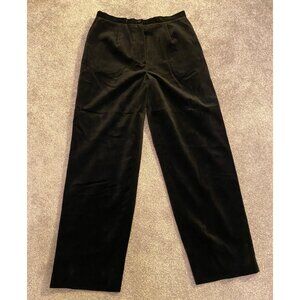 Chelsea Campbell Black Velvet Dress Pants 12 Petite